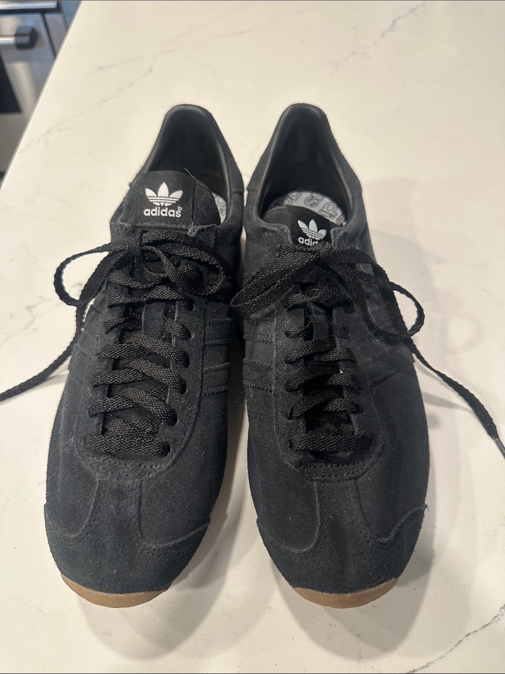 adidas Men’s Black Suede Low-Top Sneakers